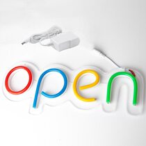 Неоновая вывеска "OPEN" (без контроллера)