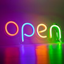 Неоновая вывеска "OPEN" MONO (с контроллером)