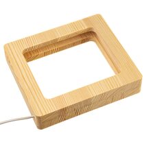 Светильник ночник ArtEco Light из дерева LED "Квадрат" с пультом и регулировкой цвета, RGB